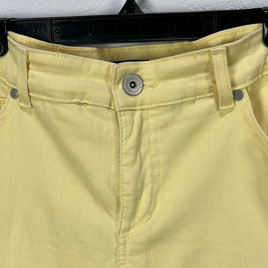 Bandolino Women’s Mandie Pants Size 12S Yellow 4 Pocket Summer Effortless Casual