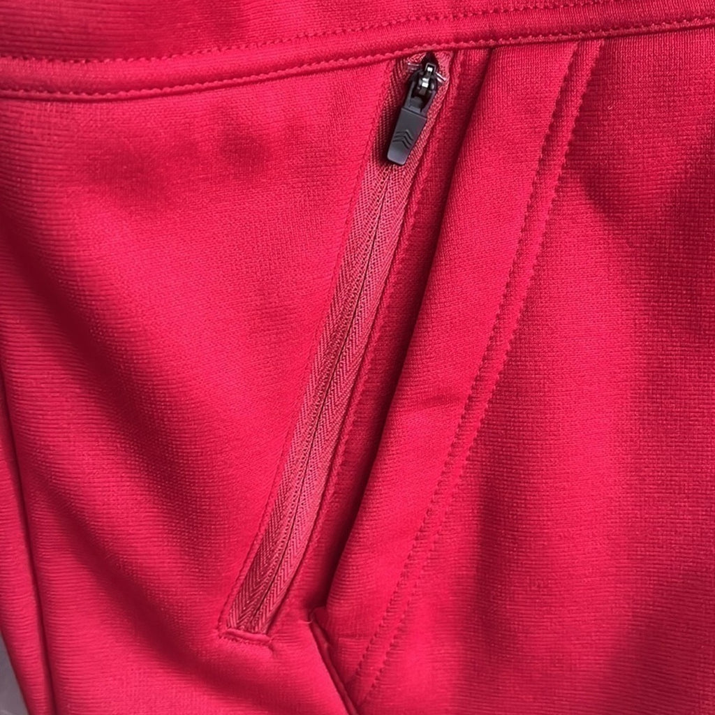 Solaris Men’s Pullover Red Hoodie Size M Slim Kangaroo pocket