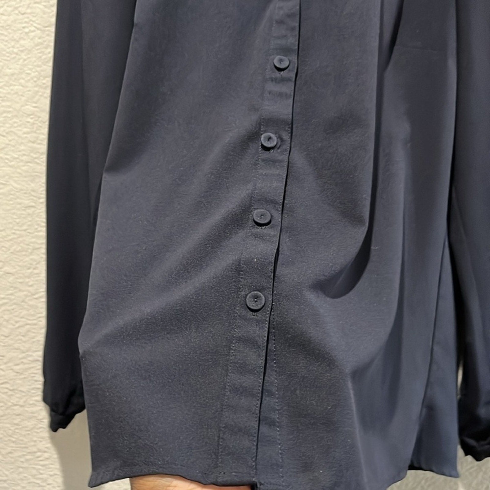 THE LIMITED BLOUSE LACE WOMENS POLY SIZE Medium NAVY BLUE  Business Casual