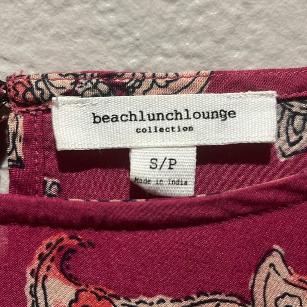 Beachlunchlounge Boho Peasant Top Large Bell Sleeves Layered Ruffles Size S/P