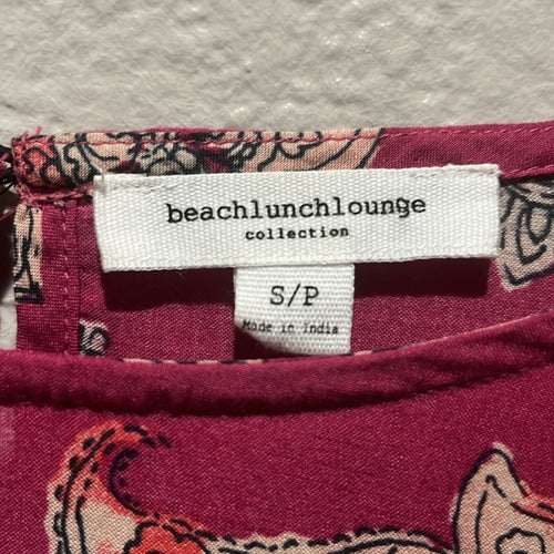Beachlunchlounge Boho Peasant Top Large Bell Sleeves Layered Ruffles Size S/P