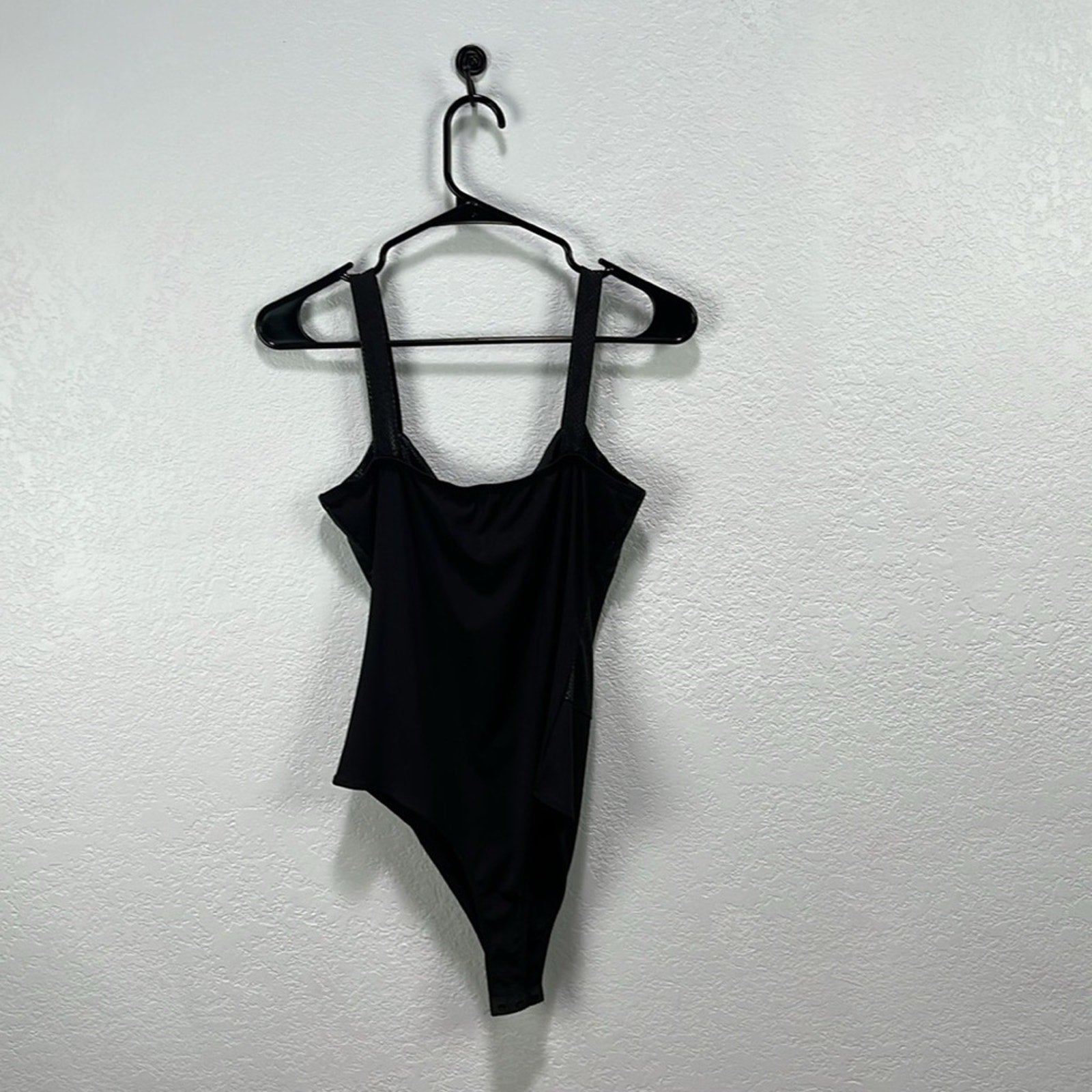 TCEC Women’s Sleeveless Structure Bodysuit  Black Night out Street wear Sz M