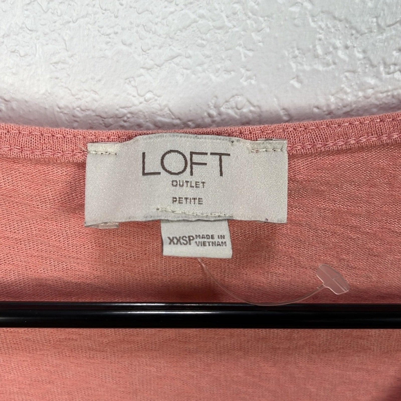 LOFT Women’s Pink Flutter Sleeve Peplum Blouse V Neck Flowy Vacay Wear Sz XXSP