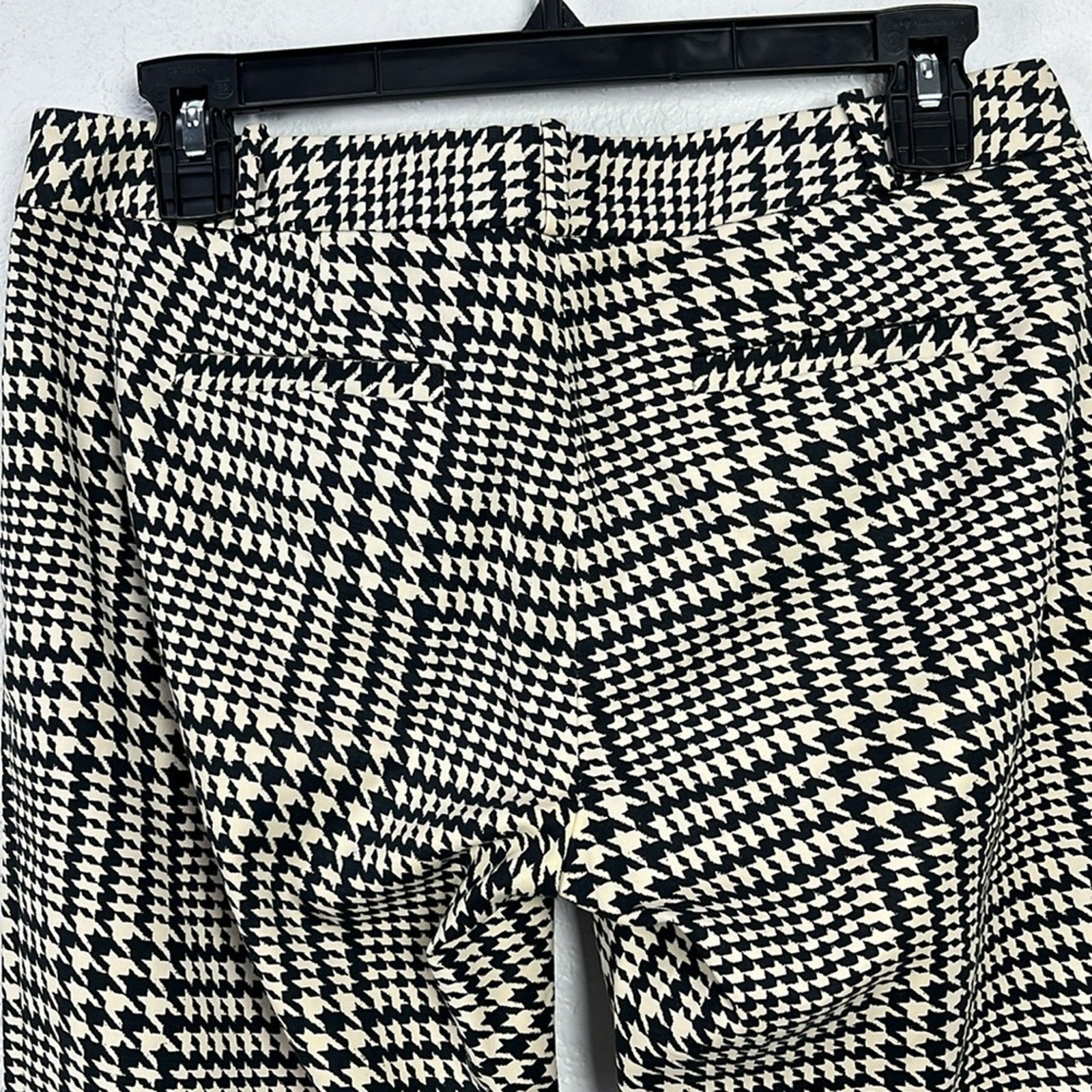 Women’s Michael Kors Houndstooth Print Pants Brown/White Size 4P Summer Career