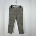 Women’s Michael Kors Houndstooth Print Pants Brown/White Size 4P Summer Career
