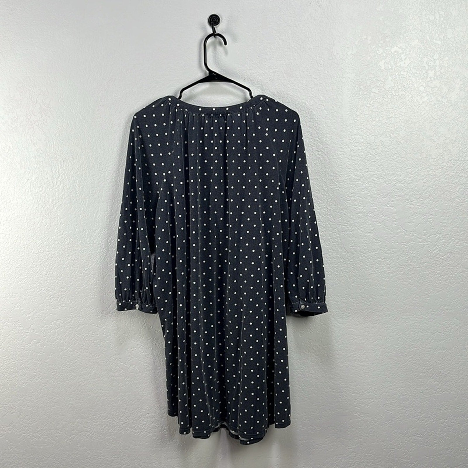 Lauren Ralph Lauren Women’s Blue  White polkadot Night Gown Plus Sz 2X Sleepwear