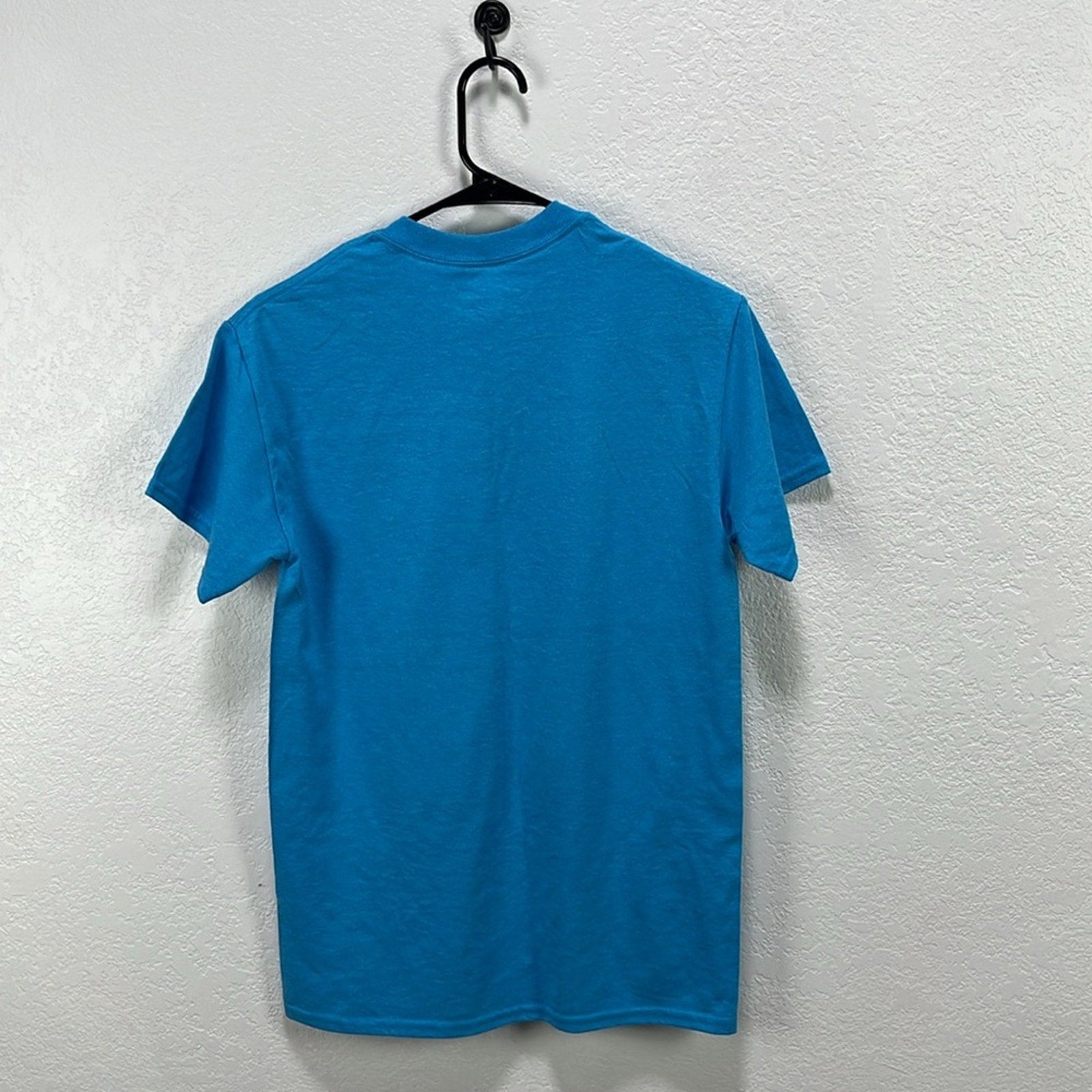 Gildan Blue T-Shirt with Red Heart 'Hawaii' Design Sz S Cotton Blend Casual