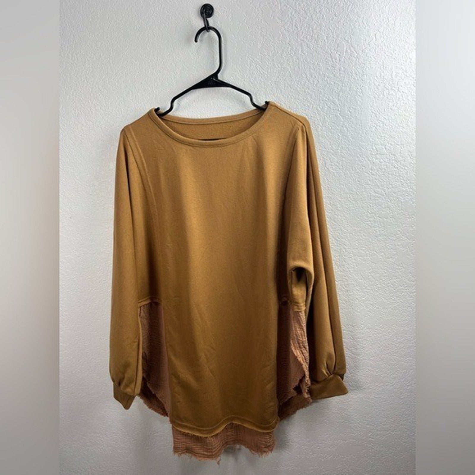 Women's Bailey Tunic Length Lightweight Pullover Sweater Cotton Blend Sz M Chic
