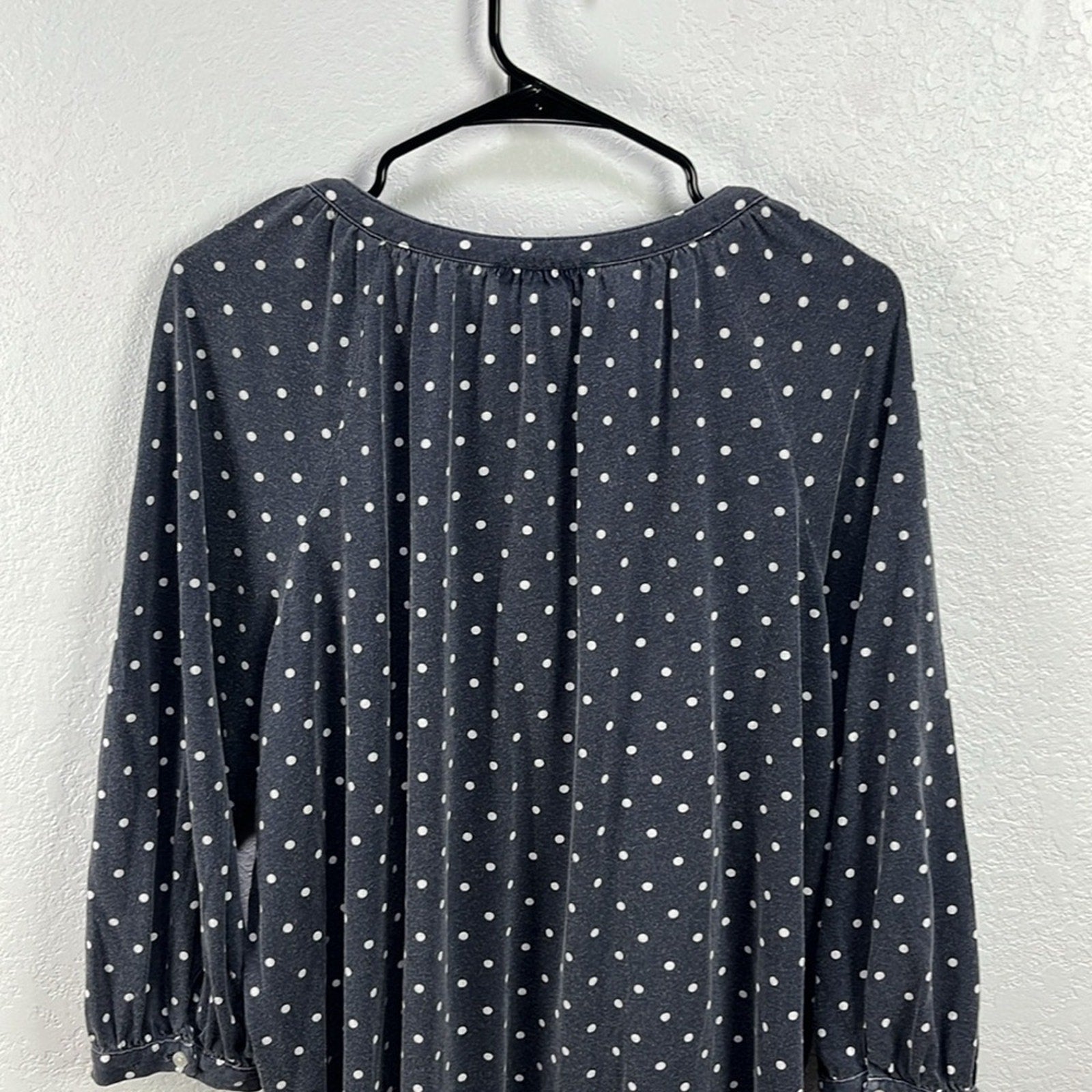 Lauren Ralph Lauren Women’s Blue  White polkadot Night Gown Plus Sz 2X Sleepwear