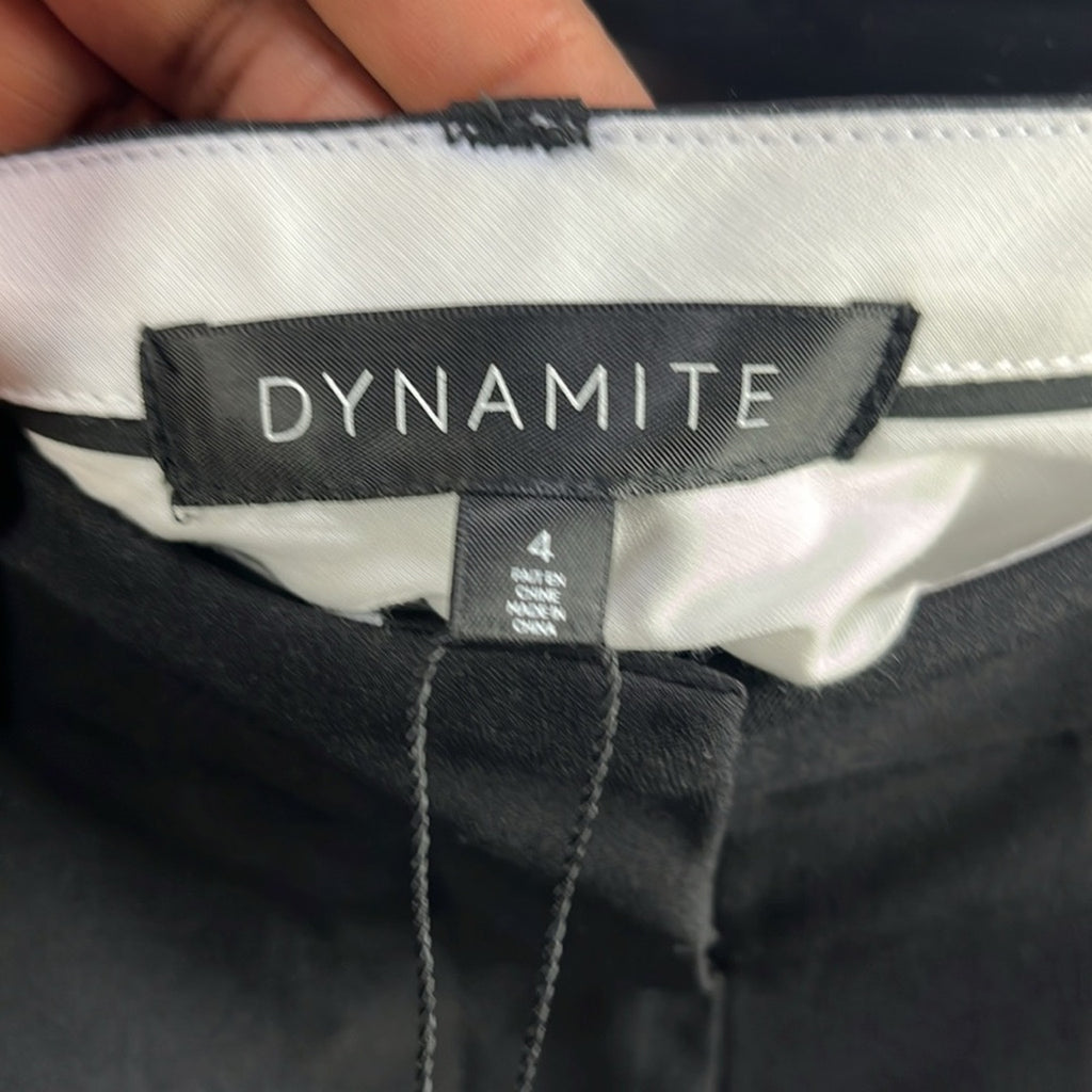 Dynamite Women’s Jules Pleated Mini Skort Elegant Black casual Street Wear Sz 4