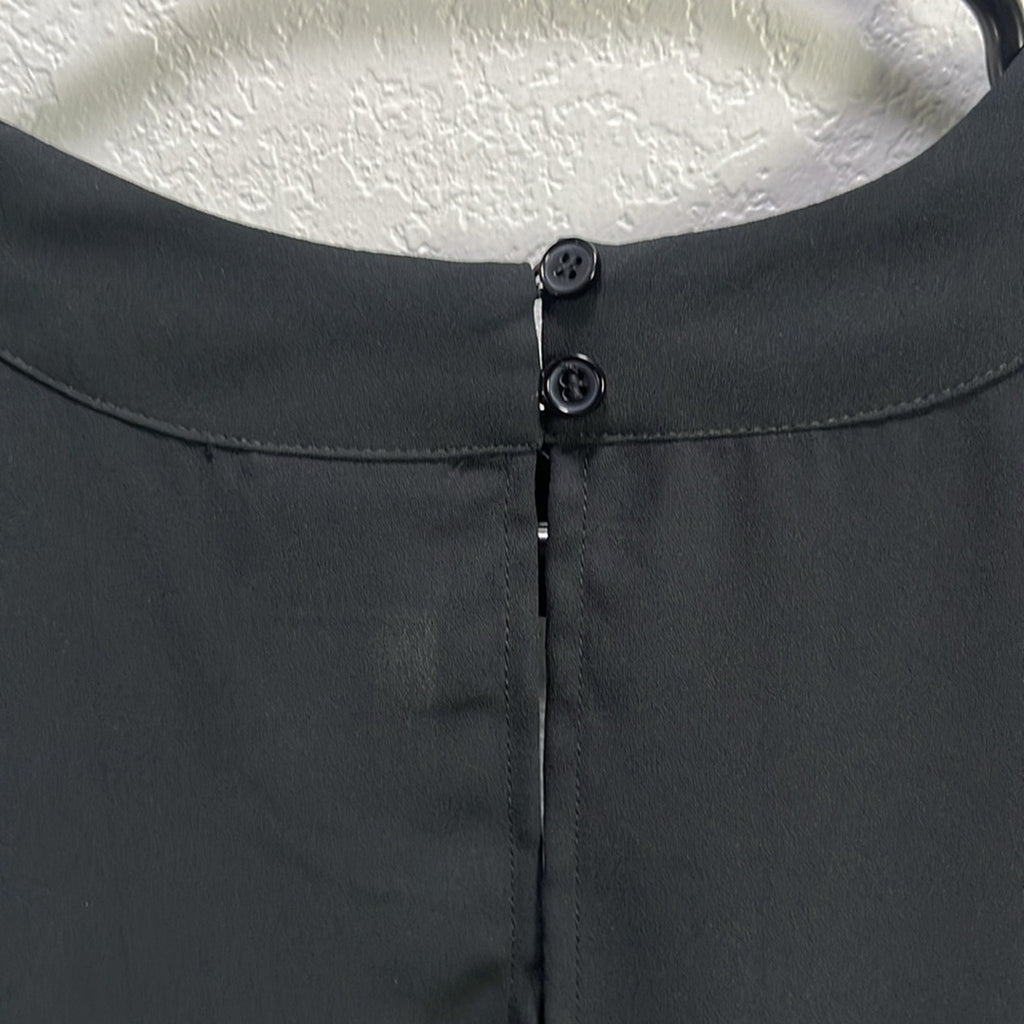 New York & Company Soho Size S Flare Sleeves Black Blouse Women Top Whimsigoth
