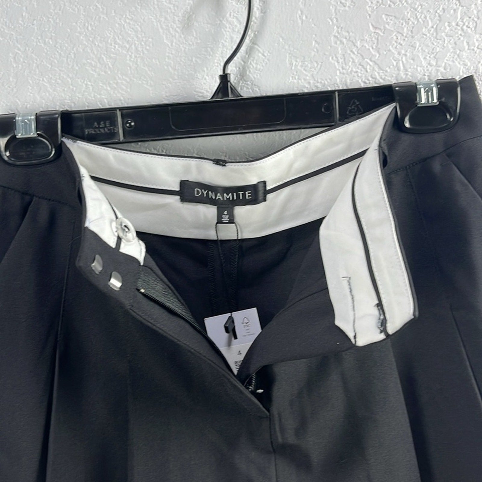 Dynamite Women’s Jules Pleated Mini Skort Elegant Black casual Street Wear Sz 4