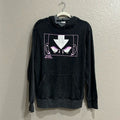 Nickelodeon Avatar Last Airbender Black Acid Wash Hoodie Long Sleeve sz Small