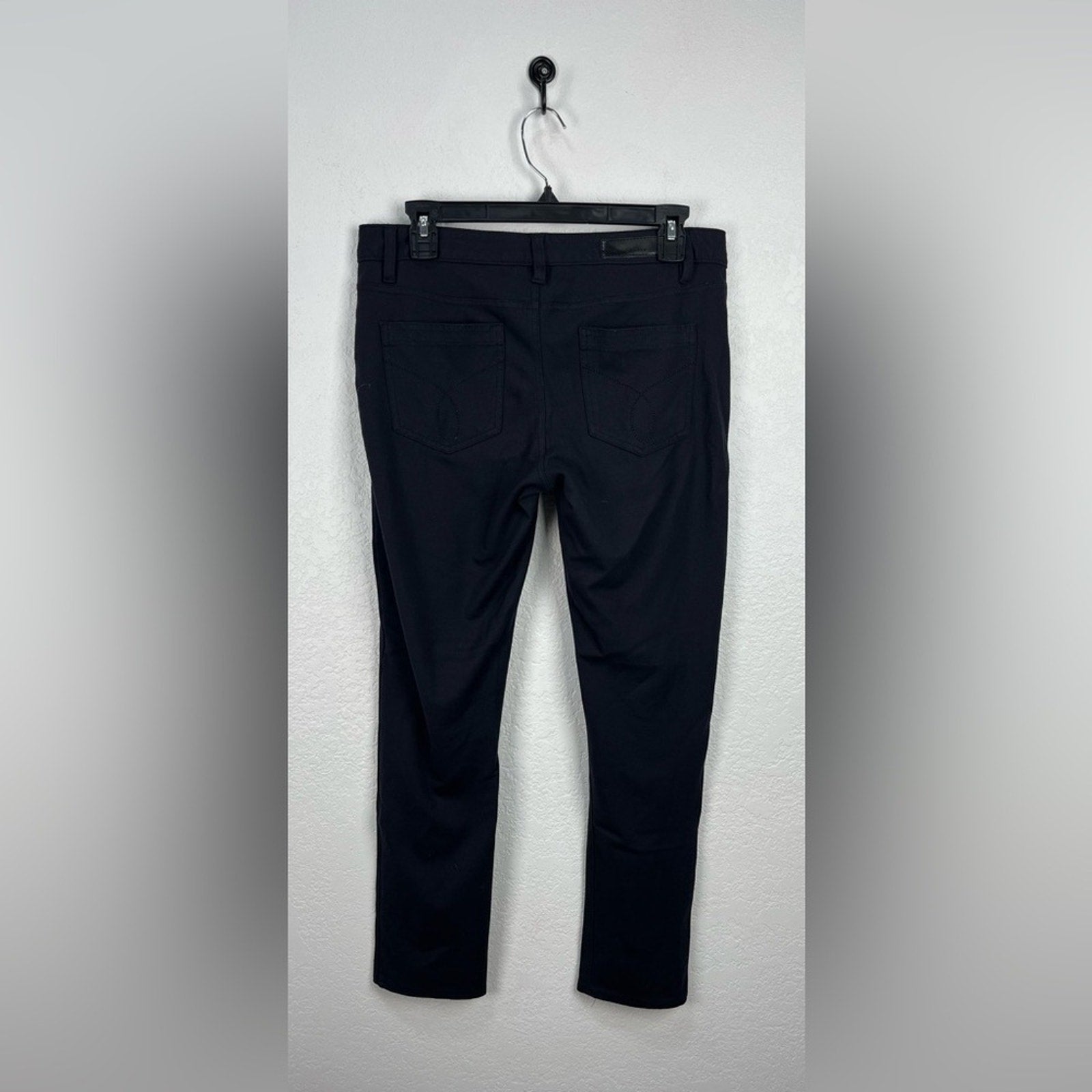 Calvin Klein Jeans Women's Stretch Skinny Pants Sz 10 Black Office Core Career