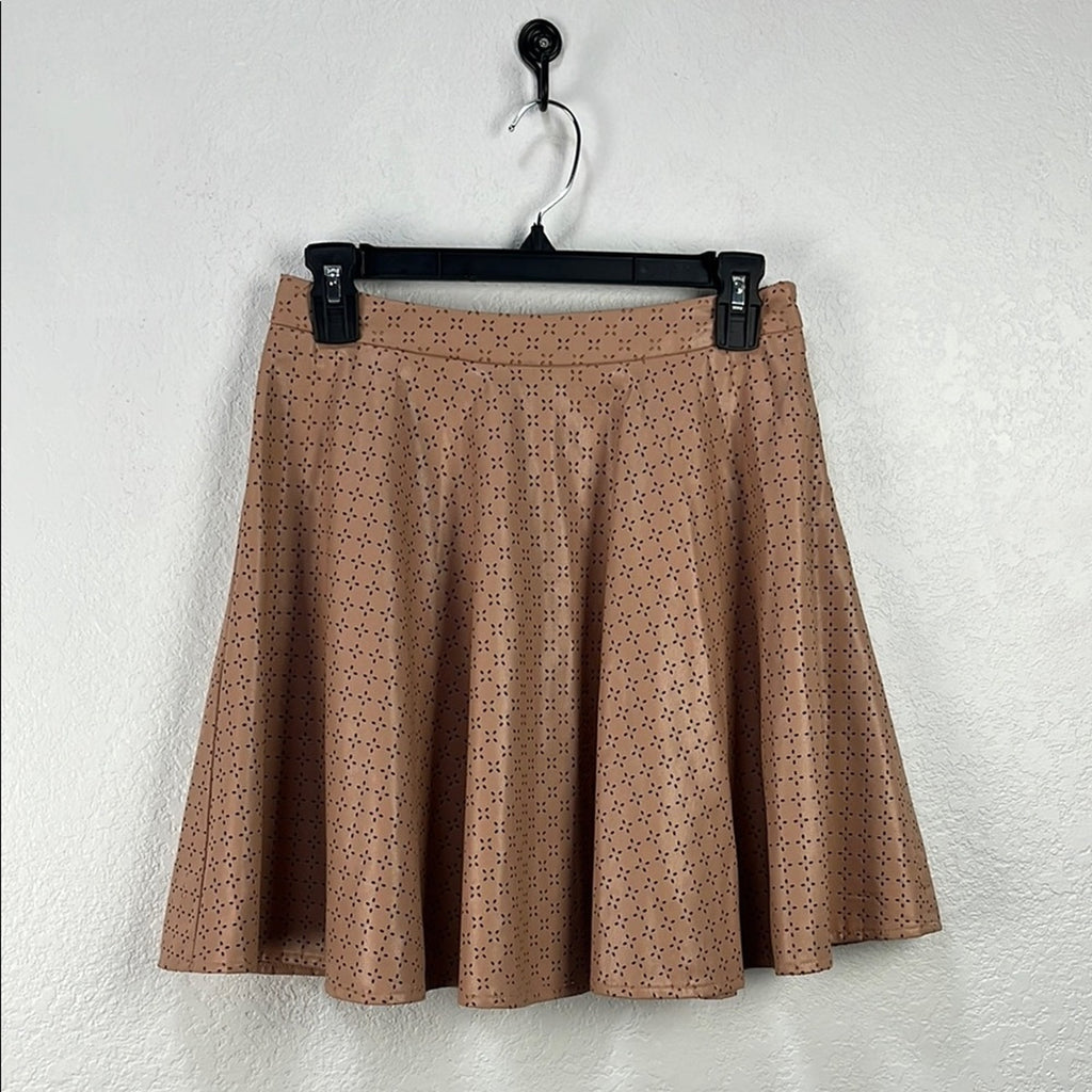 Sunday in Brooklyn Women’s Blush Pink Skater Mini Skirt Size 4 Summer Side Zip