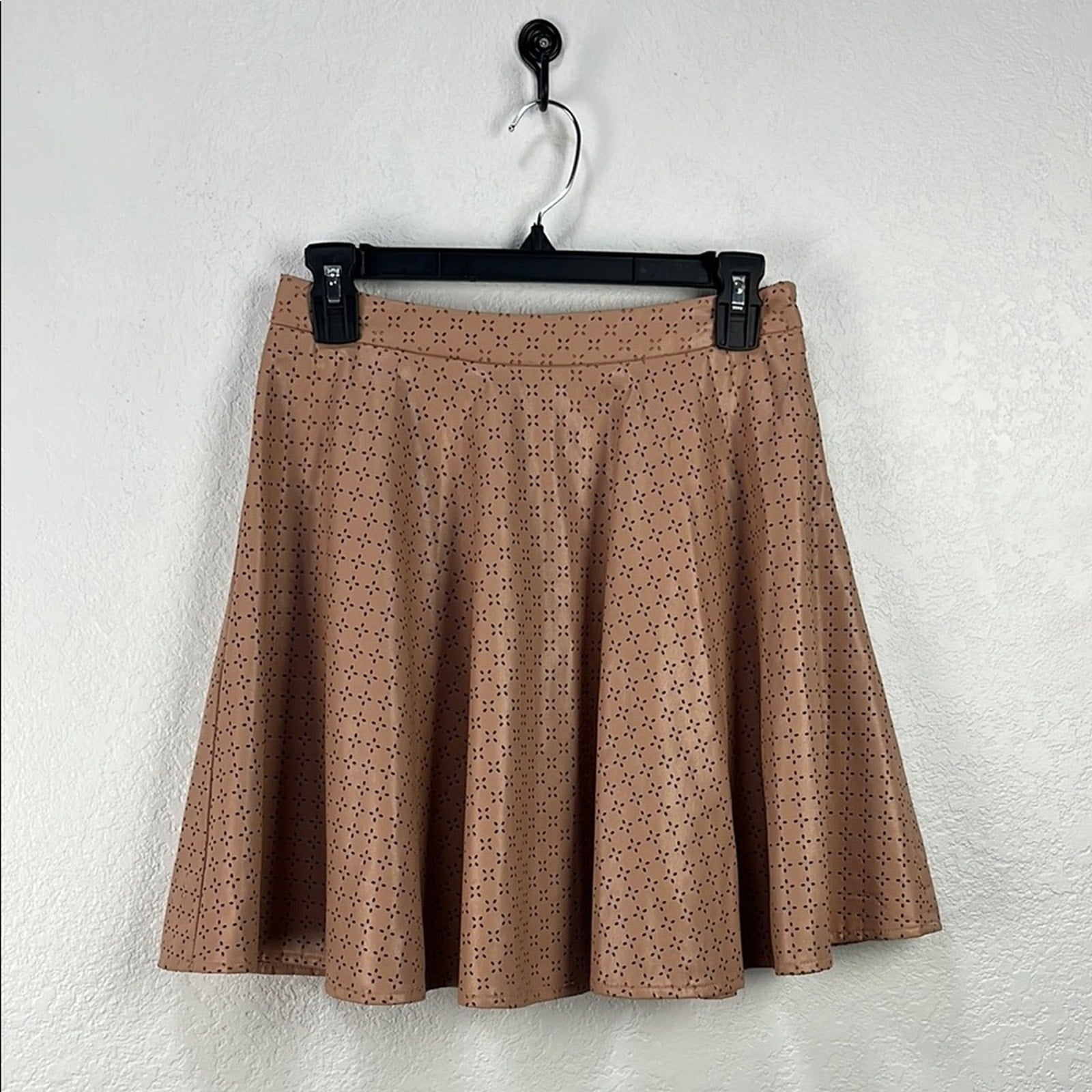 Sunday in Brooklyn Women’s Blush Pink Skater Mini Skirt Size 4 Summer Side Zip