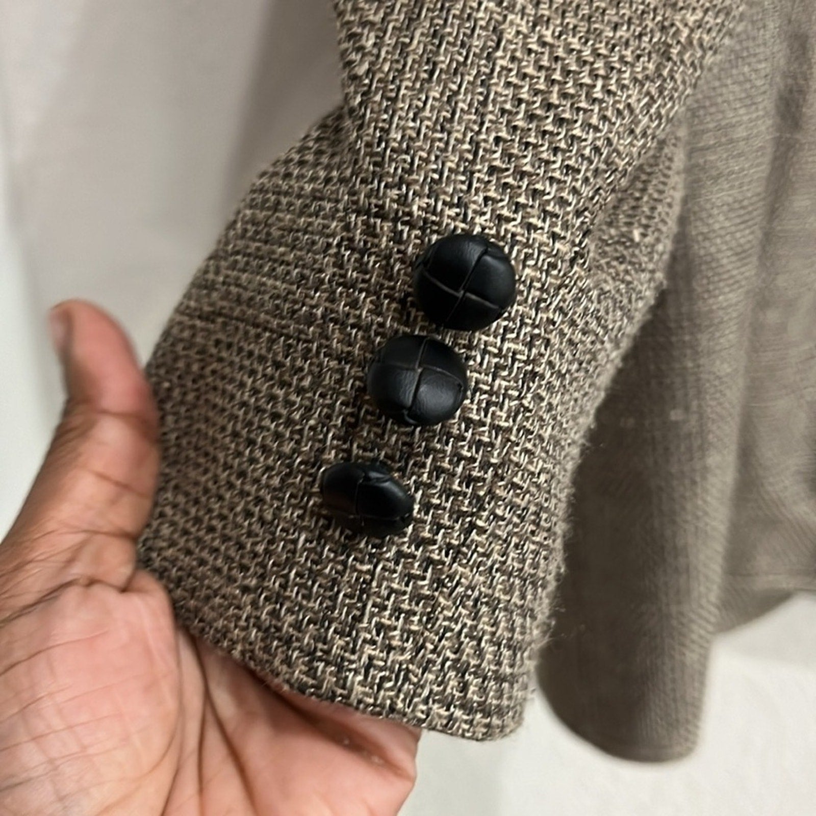 Vintage Men’s 48 Pioneer Wear Western Cowboy Tan Wool Blend Blazer Southwestern