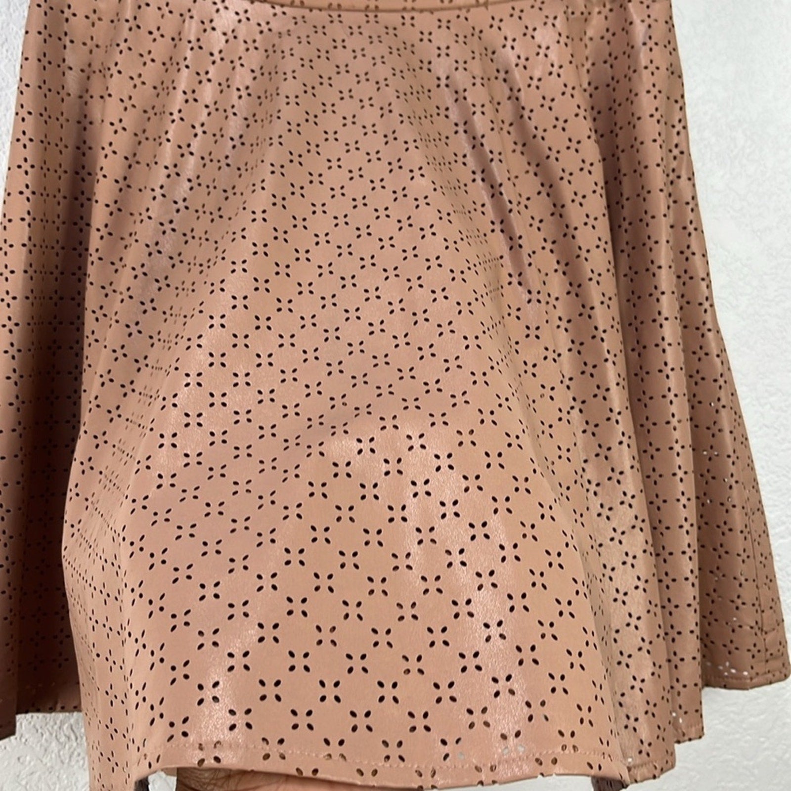 Sunday in Brooklyn Women’s Blush Pink Skater Mini Skirt Size 4 Summer Side Zip