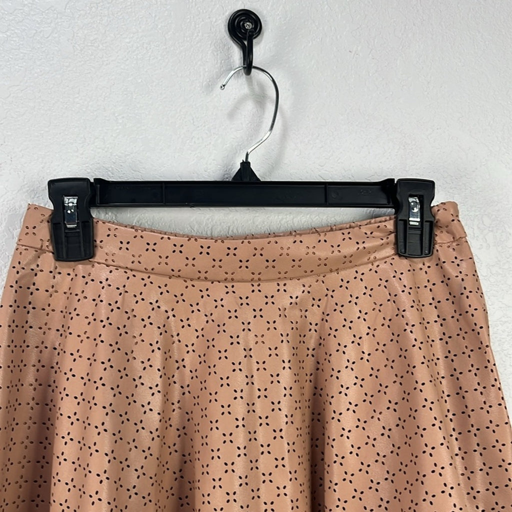 Sunday in Brooklyn Women’s Blush Pink Skater Mini Skirt Size 4 Summer Side Zip