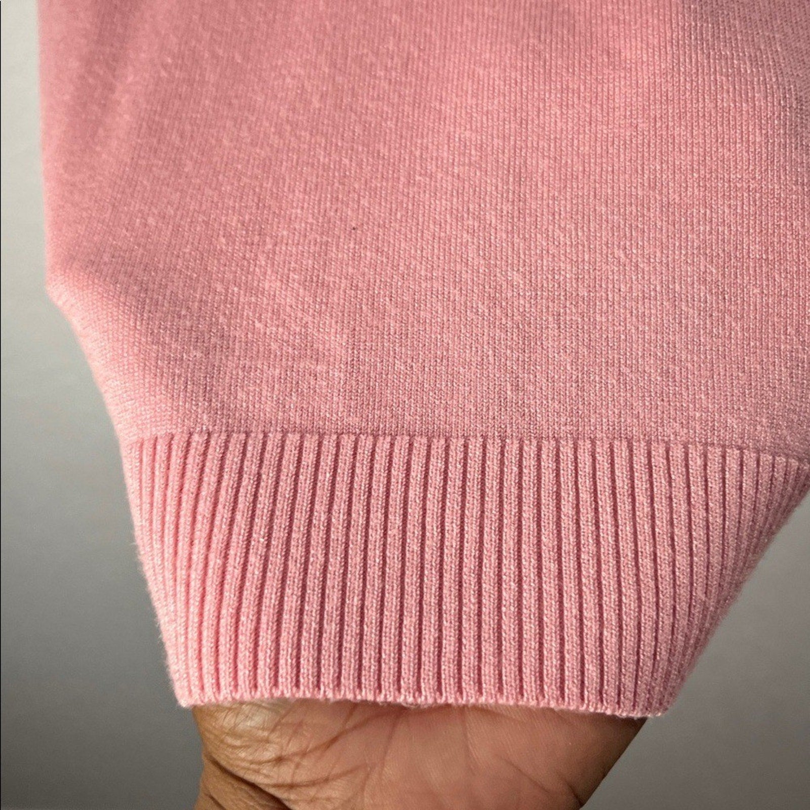Madison + Hudson Pink Ruffled Women's Sweater Crew Neck Long Sleeve Sz XL Chic