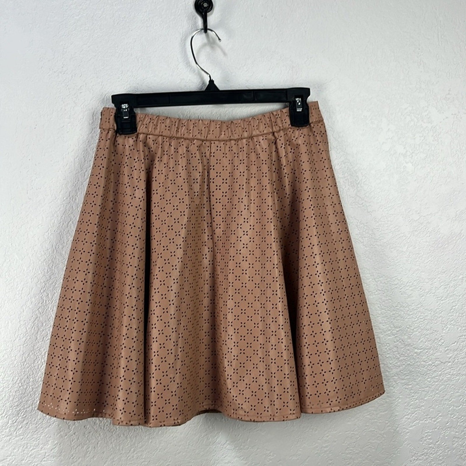 Sunday in Brooklyn Women’s Blush Pink Skater Mini Skirt Size 4 Summer Side Zip