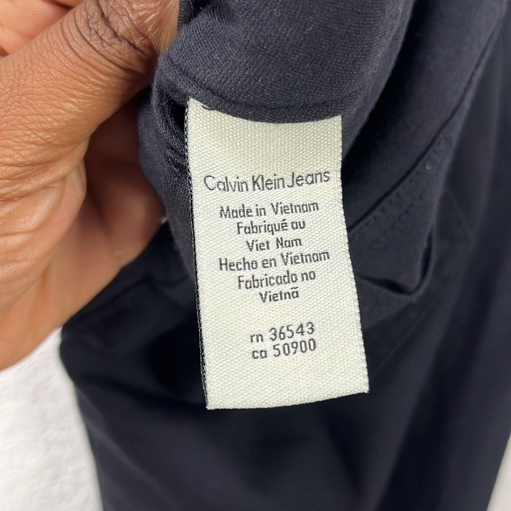 Calvin Klein Jeans Women's Stretch Skinny Pants Sz 10 Black Office Core Career