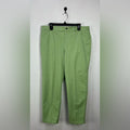 Crown & Ivy Women’s Light Green Trousers Slip On Sz 14 Career Office Core Chic