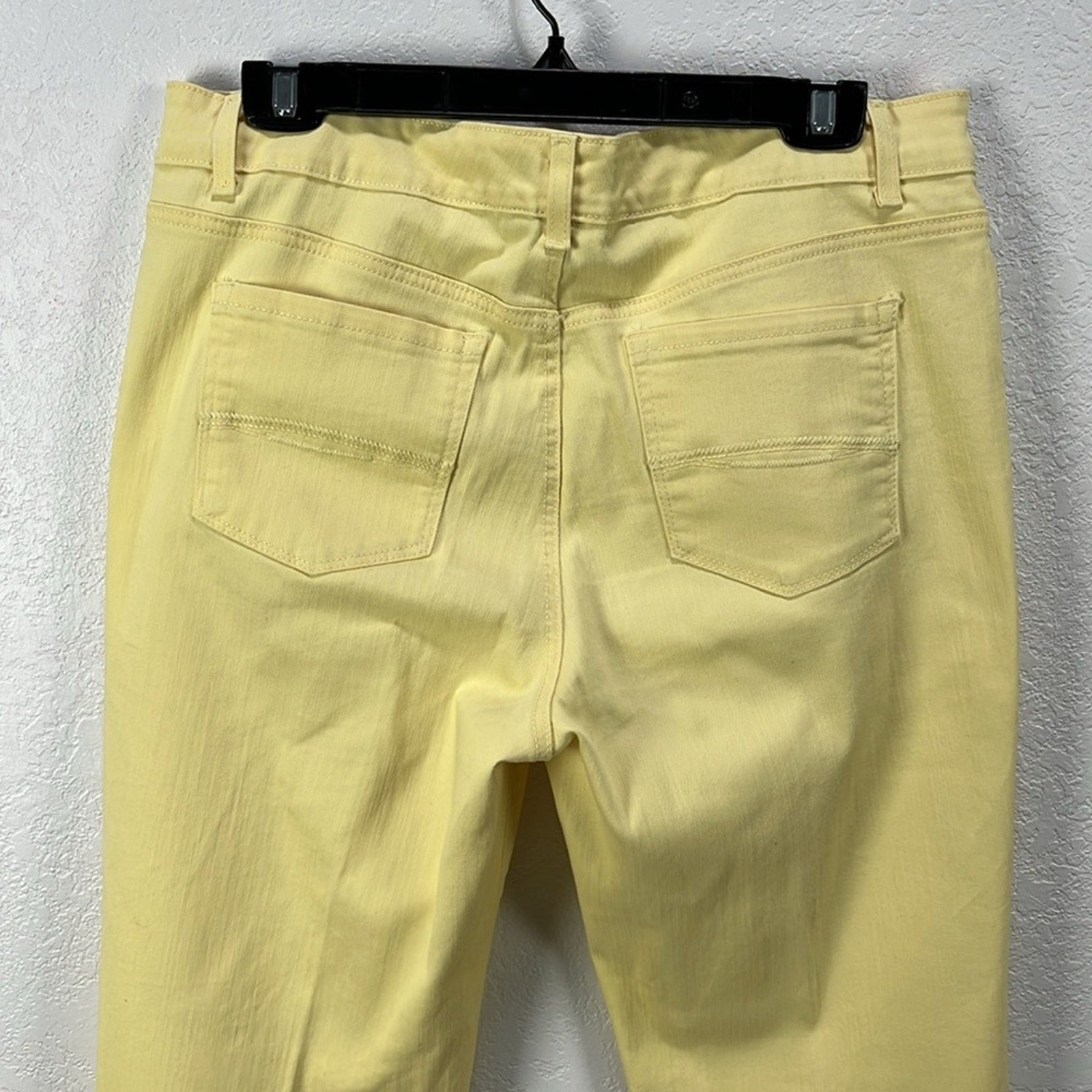 Bandolino Women’s Mandie Pants Size 12S Yellow 4 Pocket Summer Effortless Casual